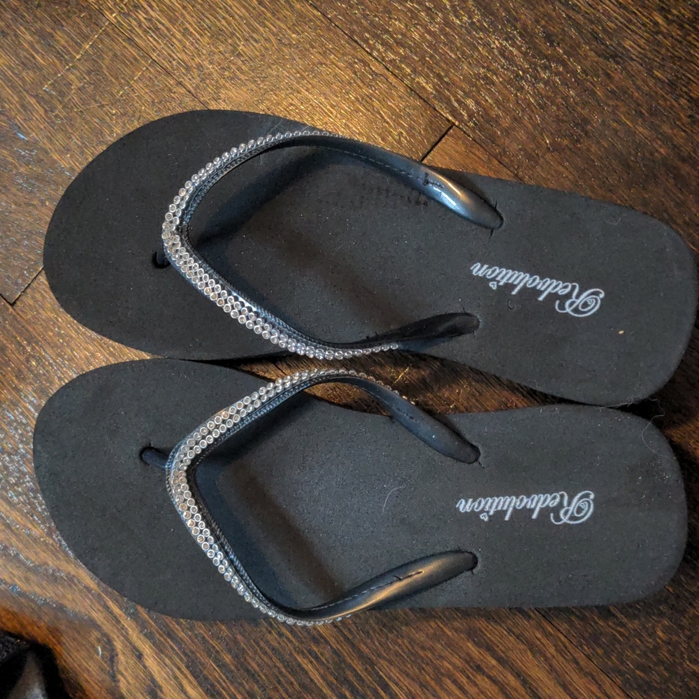 Revolution Black studded sandals